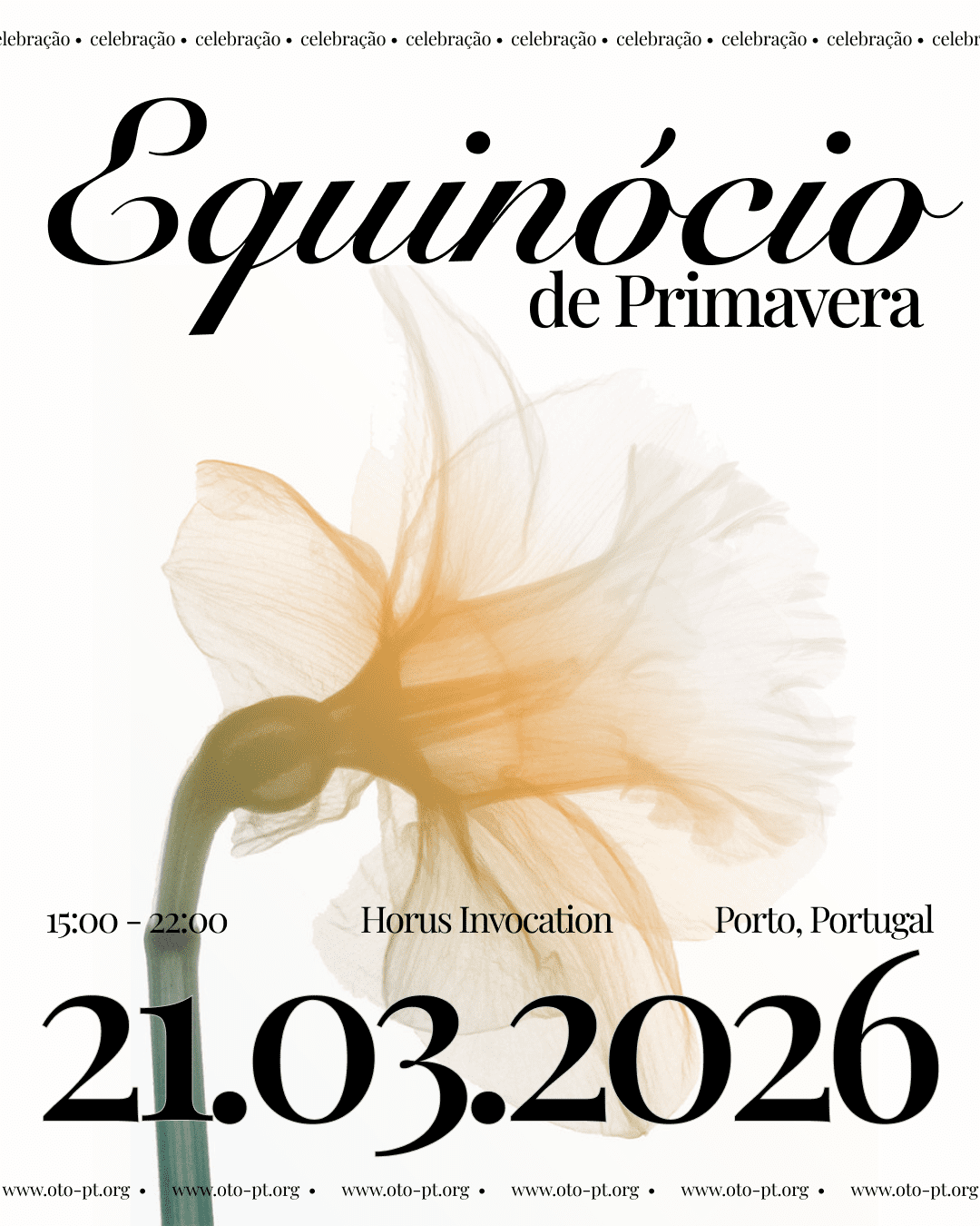 Evento de Equinócio de primavera 21/03/2026